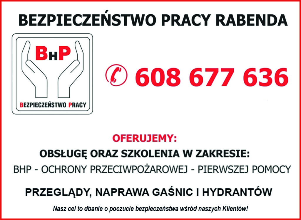 Bezpieczeństwo Pracy Łukasz Rabenda