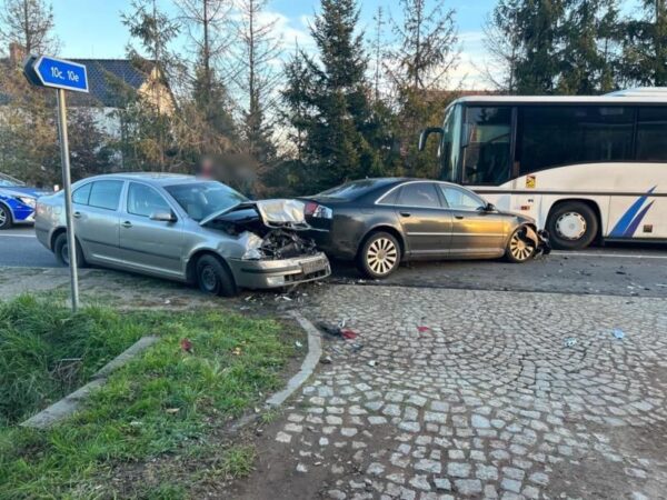 Karambol na drodze wojewódzkiej