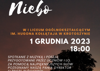Licealiści zapraszają na wieczór poetycki