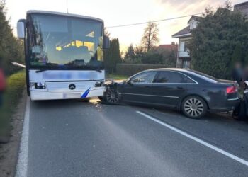 Karambol na drodze wojewódzkiej