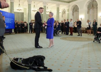 Odznaczona przez Prezydenta RP