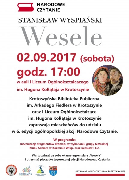 Zapraszamy na Narodowe Czytanie