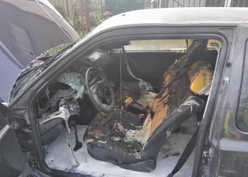 Ogień w samochodzie