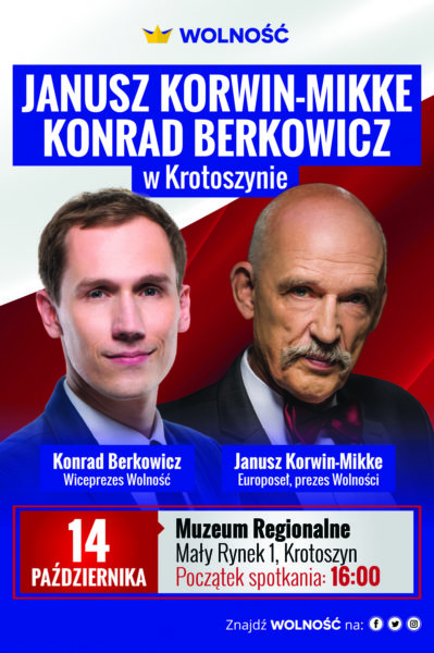Janusz Korwin-Mikke odwiedzi Krotoszyn