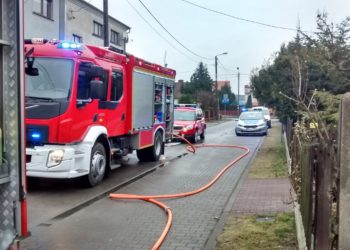 Pożar wiaty garażowej