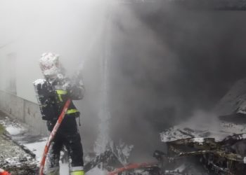 Pożar wiaty garażowej