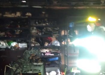 Pożar wiaty garażowej