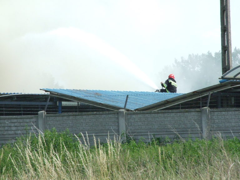 Pożar na składowisku śmieci