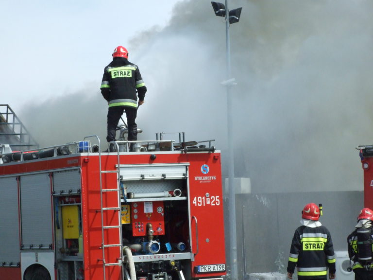 Pożar na składowisku śmieci