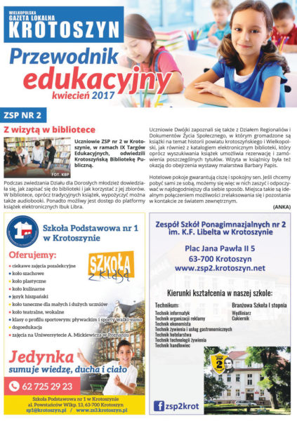 Poradnik edukacyjny KWIECIEŃ 2017