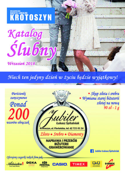 Katalog ślubny WRZESIEŃ 2018 Katalog ślubny WRZESIEŃ 2018
