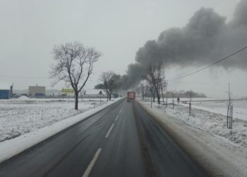 Groźny pożar w Lutogniewie