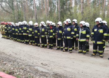 Strażacy ćwiczyli w lesie