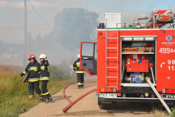 Ogień zagrażał dwóm posesjom