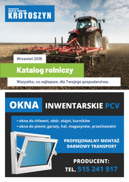 Katalog rolniczy WRZESIEŃ 2019 Katalog rolniczy WRZESIEŃ 2019