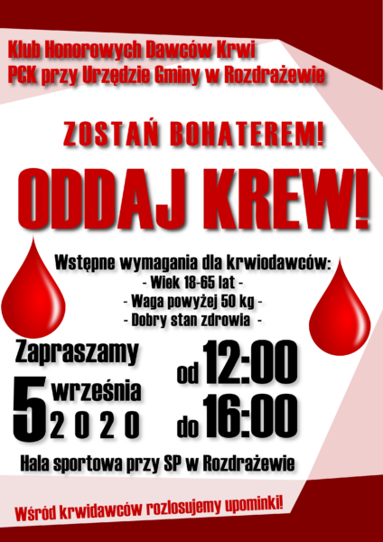 Zostań bohaterem, oddaj krew! Zostań bohaterem, oddaj krew!