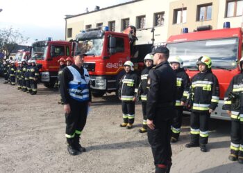 Ćwiczenia powiatowego plutonu ratowniczego