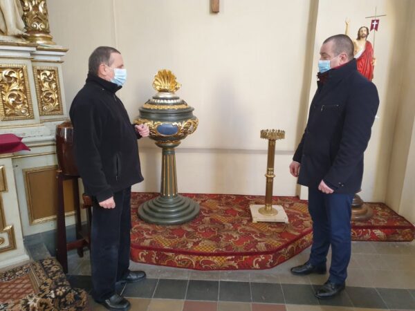 Prace konserwatorskie w kościele