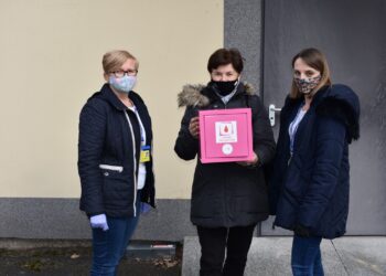 Różowe skrzyneczki w Krotoszynie i Koźminie Wlkp.