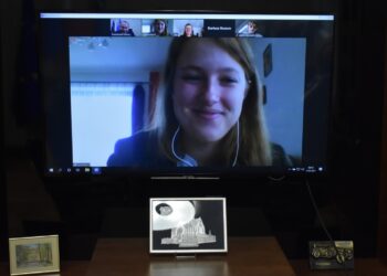 Zdalne spotkanie ze studentami krakowskiej uczelni