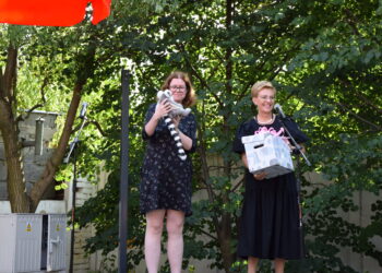 Wielki mural z Arkadym Fiedlerem