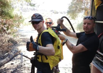 Miliccy strażacy pomagają w Grecji