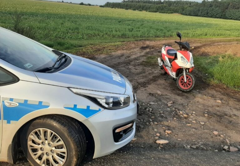 Nastolatek próbował uciec mundurowym