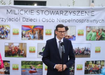 Premier Morawiecki na otwarciu Milickiego Centrum Wsparcia!