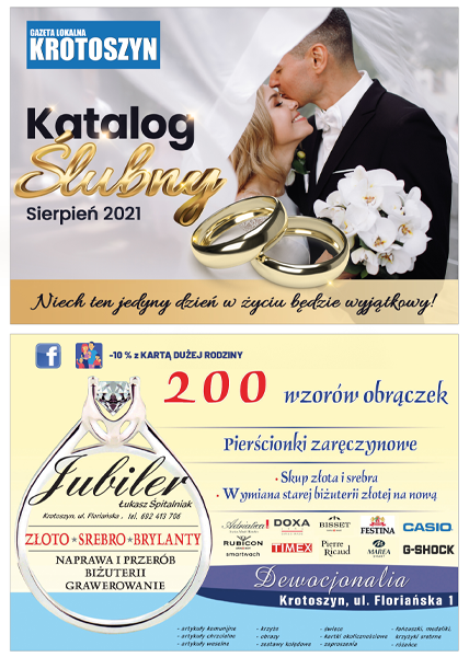 Katalog ślubny Sierpień 2021 Katalog ślubny Sierpień 2021