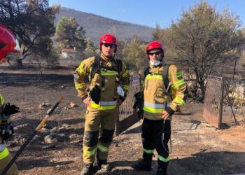 Zmiana strażaków pomagających w Grecji