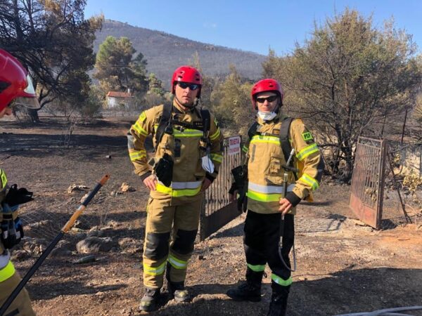 Zmiana strażaków pomagających w Grecji