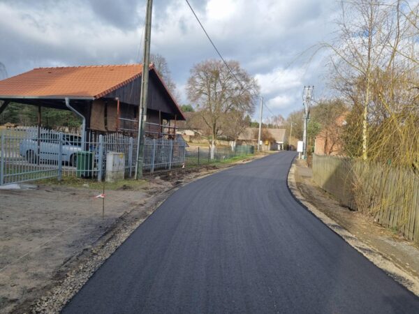 Przebudowa drogi na finiszu