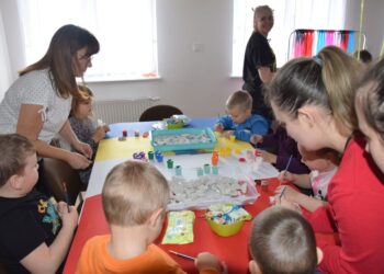 Wspólna zabawa polskich i ukraińskich dzieci