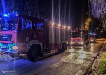 Pożar w środku nocy