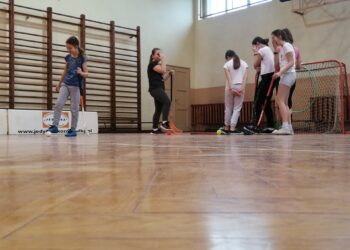 Zajęcia z unihokeja w ramach ministerialnego programu