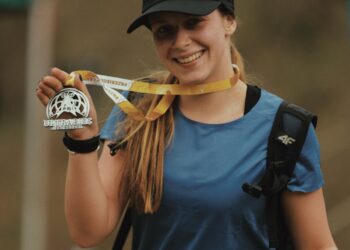 Monika pobiegła tym razem w górach