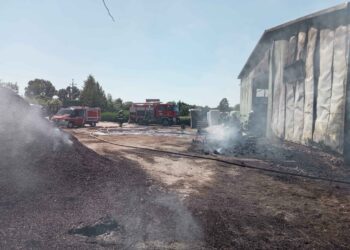 Hala produkcyjna stanęła w ogniu