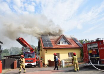 Ponad pięć godzin walczyli z ogniem
