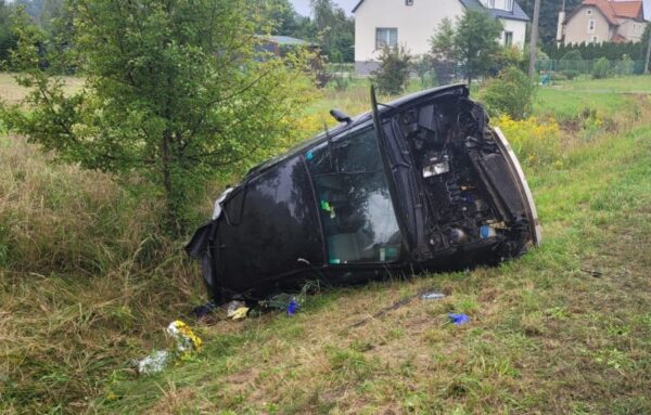 Chciała uniknąć kolizji z kotem