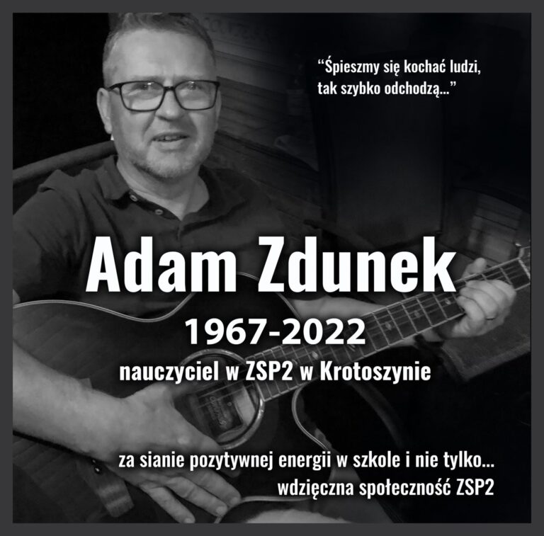 Odszedł Adam Zdunek