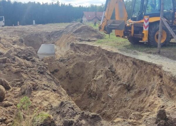 Tragiczny wypadek przy budowie kanalizacji