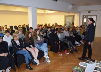 Zuzanna Orlińska gościła w bibliotece