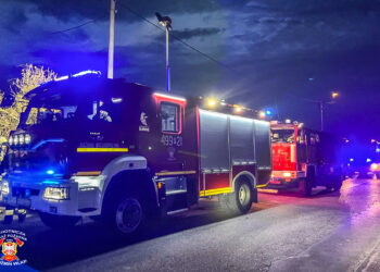 Pożar w domu jednorodzinnym