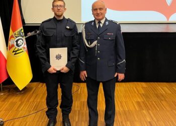 Uroczyste ślubowanie nowego funkcjonariusza
