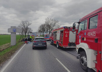 Zderzenie ciężarówki z osobówką