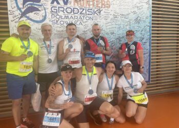 Startowali w grodziskim półmaratonie