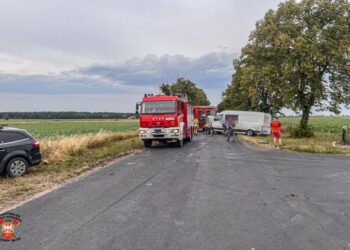 Zderzenie trzech samochodów