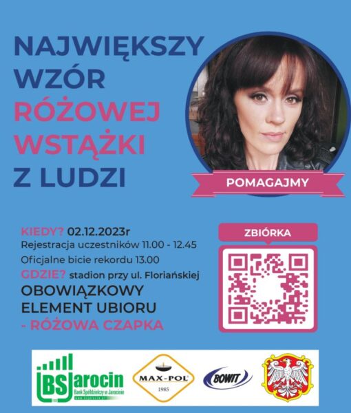 Różowa wstążka dla Justyny