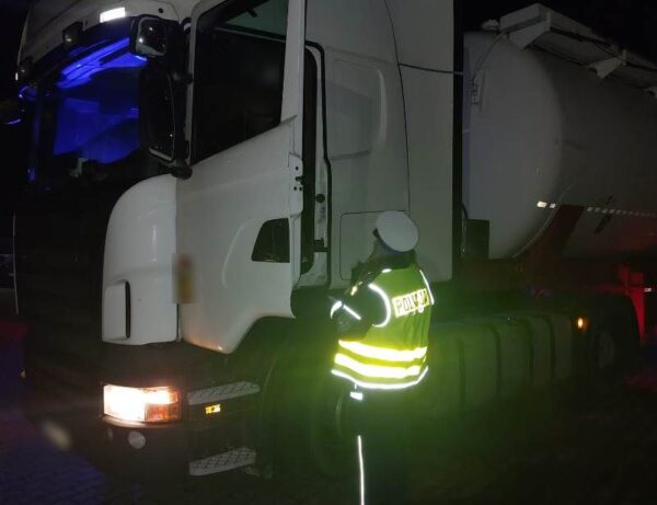 Kontrolowali samochody ciężarowe