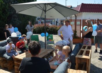 Strefa relaksu na koźmińskim Rynku